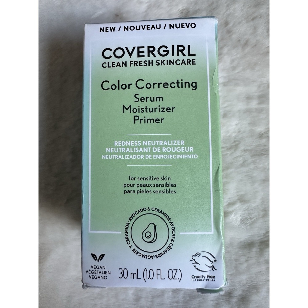 COVERGIRL Clean Fresh Primer, Color Correcting Serum and Moisturizer,‎ FAIR
